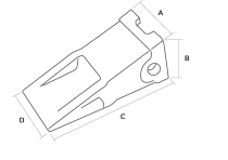 Коронка Daewoo-Doosan 2713-1236