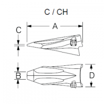 Коронка ESCO Ultralok -U60CH